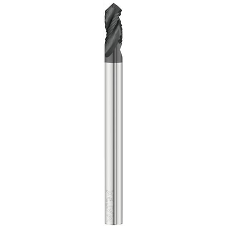 3-Flute - 90° Point - 5566 MATRX Poly Drills, FC1, RH Spiral, Notched, Standard, 1/4